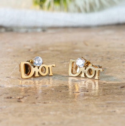 Aretes x3 Oro Laminado Ref Dior