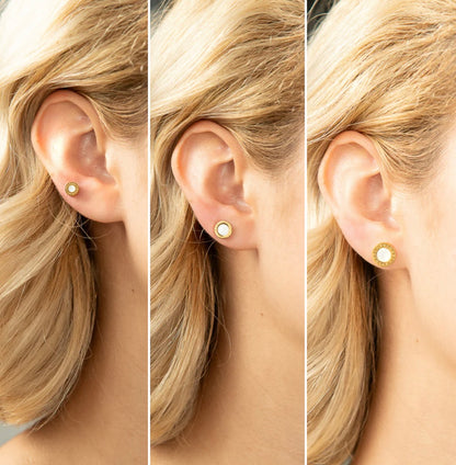 Aretes x3 Oro Laminado Ref Bulgari