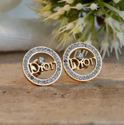 Aretes x3 Oro Laminado Ref Dior