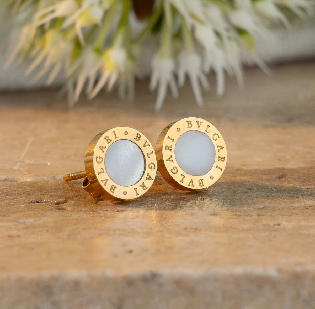 Aretes x3 Oro Laminado Ref Bulgari