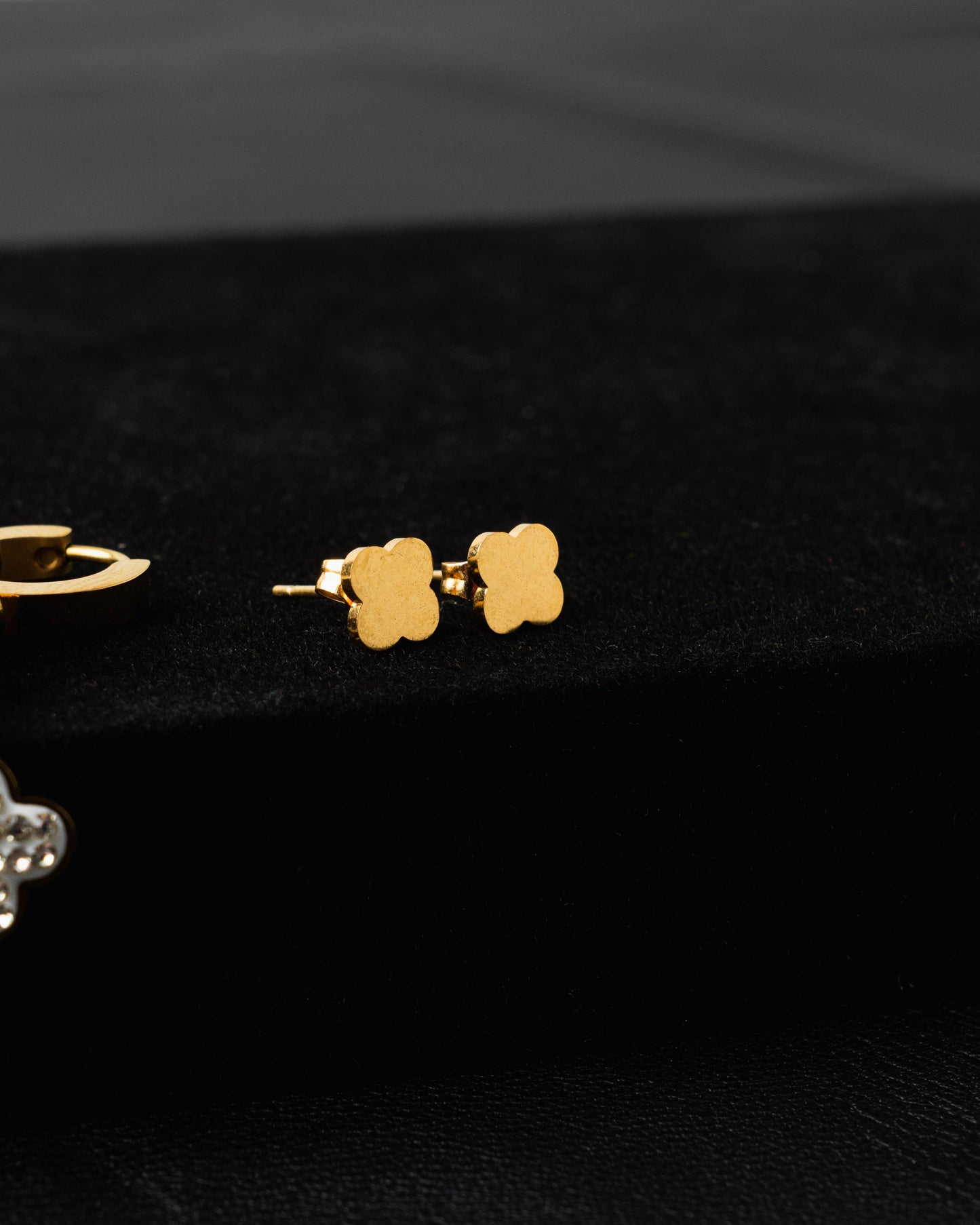 Aretes Oro Laminado x3 Ref Trebol
