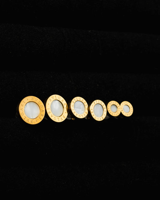 Aretes x3 Oro Laminado Ref Bulgari