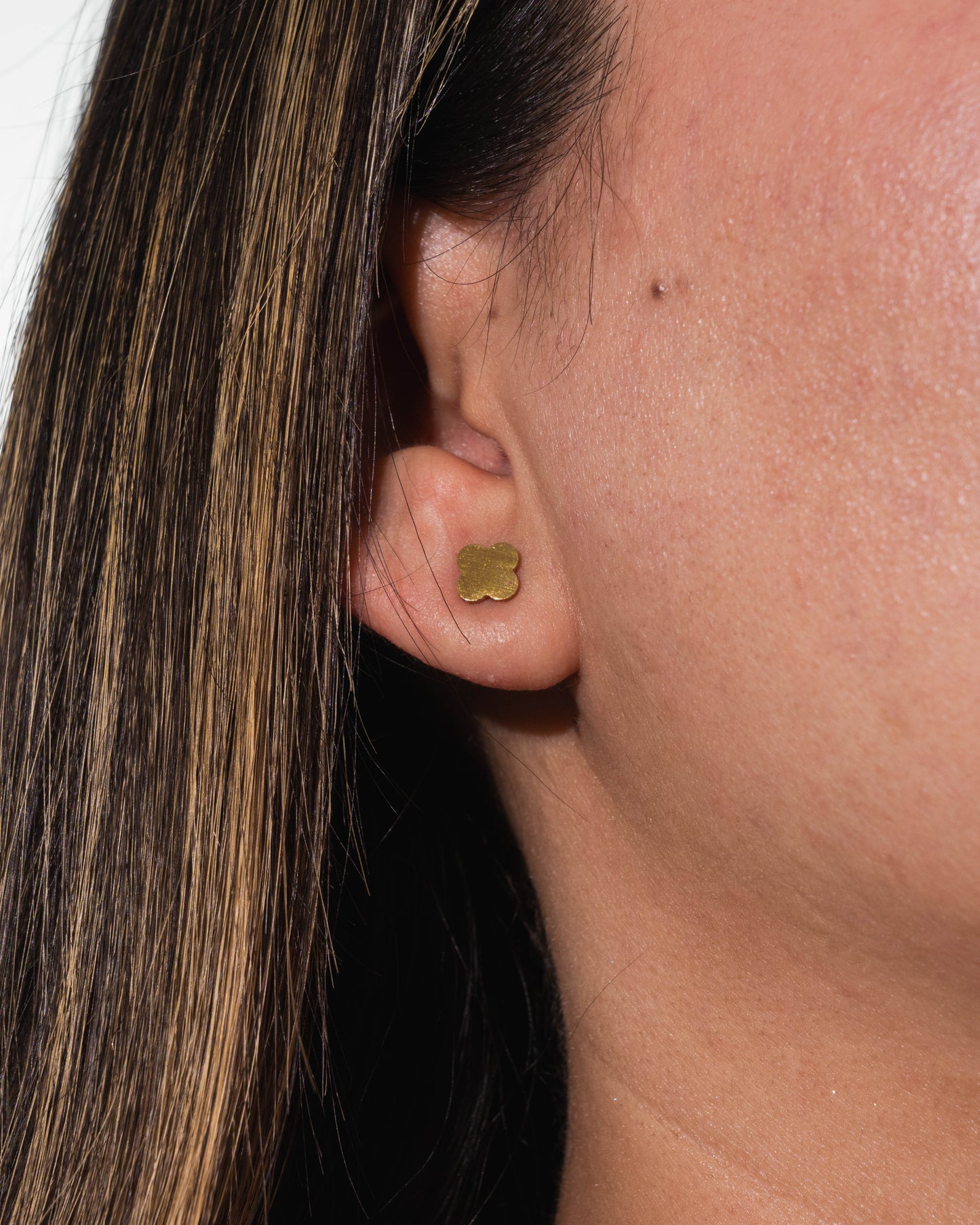 Aretes Oro Laminado x3 Ref Trebol