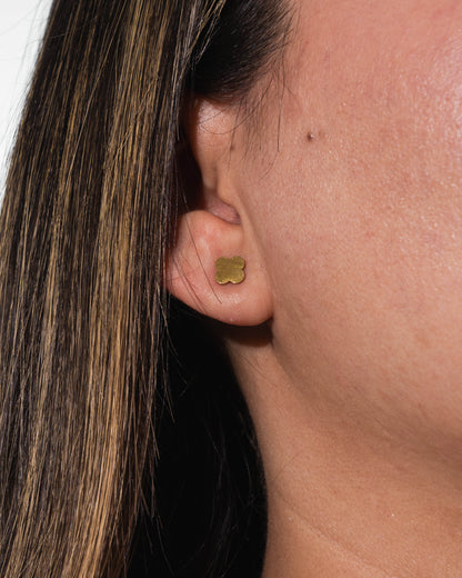 Aretes Oro Laminado x3 Ref Trebol