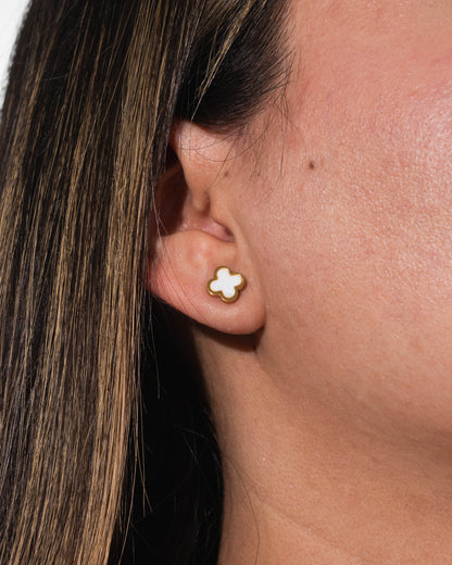 Aretes Oro Laminado x3 Ref Trebol