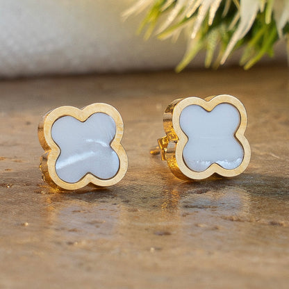 Aretes Oro Laminado x3 Ref Trebol