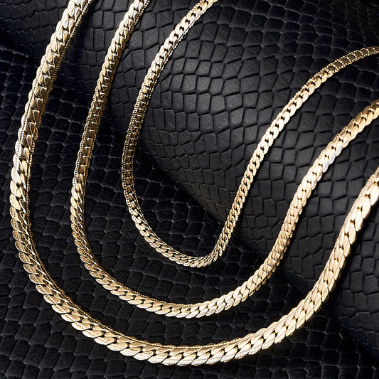 Cadena Grabada Oro Laminado 18k + Caja De Lujo Gratis + Bono De Descuento +33% Off + Envío Gratis . ¡SOLO POR HOY!