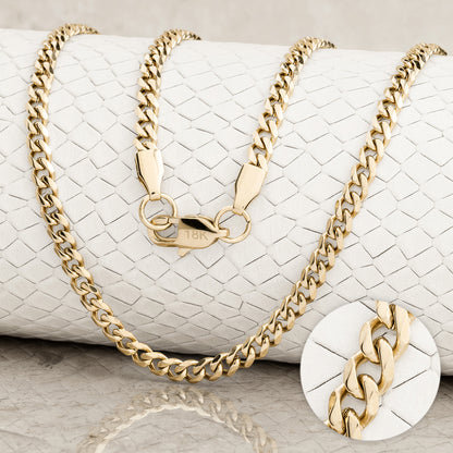 Combo Cubana Oro 18K Laminado (Garantía de por vida)