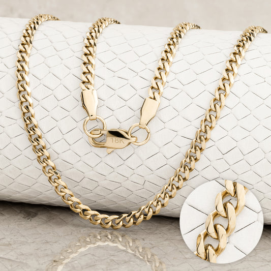 Combo Cubana Oro 18K Laminado (Garantía de por vida)